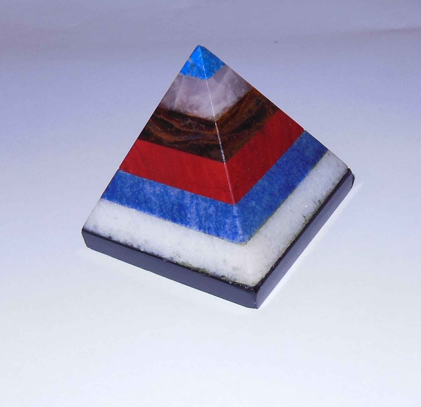 Semi Precious Stone Fashion Crystal Pyramid Gifts <Esb01640>